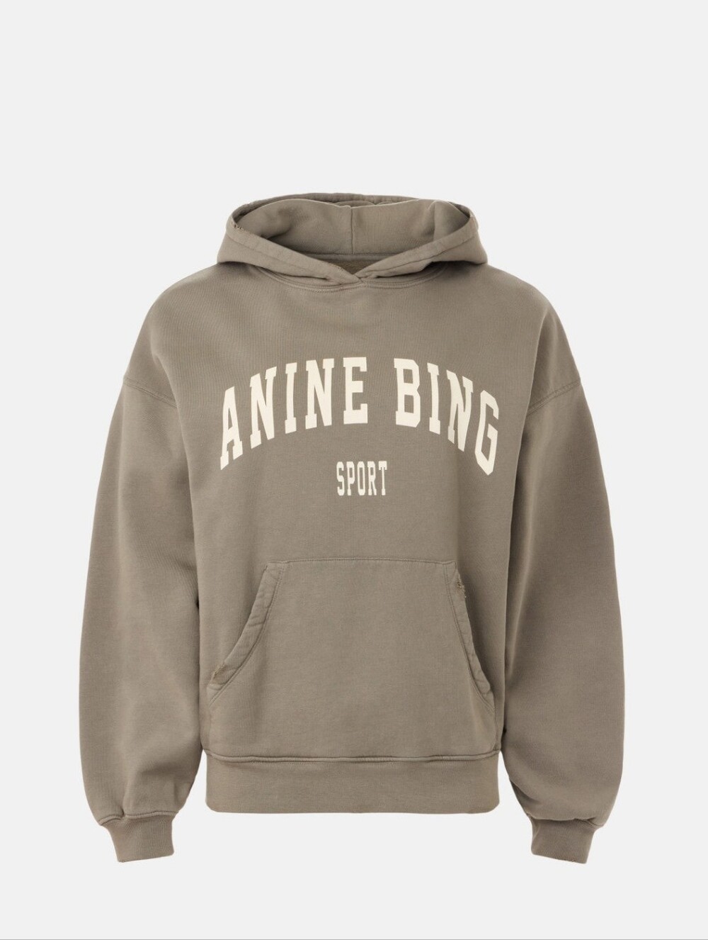 Anine Bing Olive Harvey Sweatshirt Crew Neck Long Sleeves Size XS